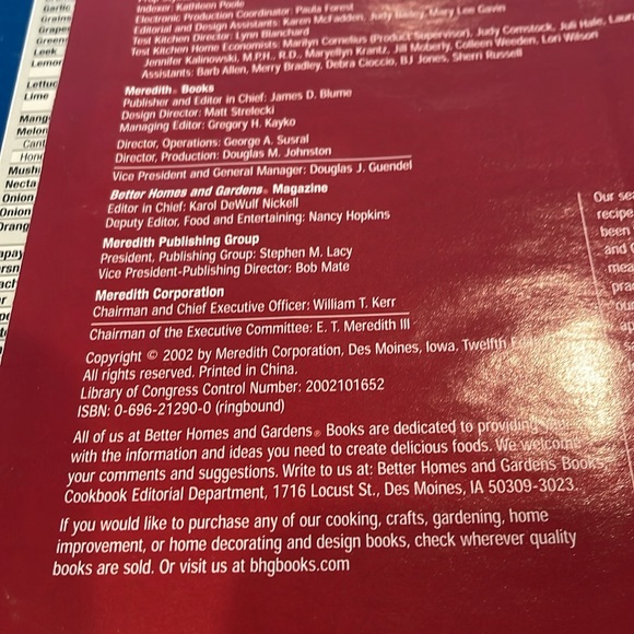 Better Homes and Gardens Cookbook 12th Edition - binder format - Picture 7 of 10